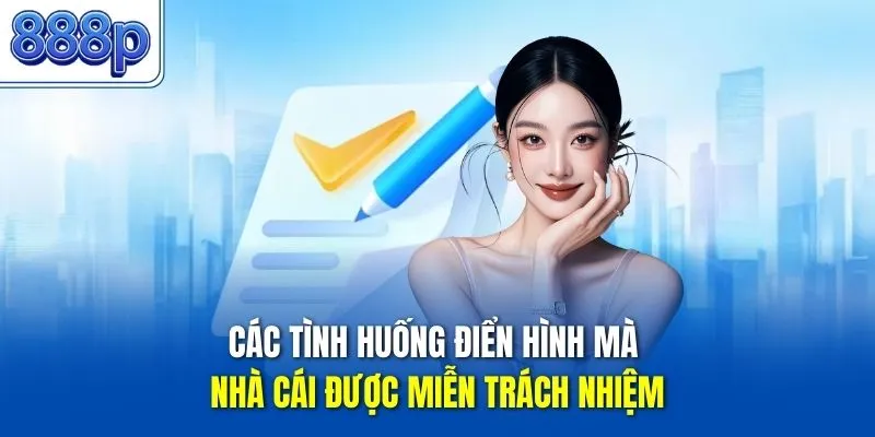 Các tình huống điển hình mà nhà cái được miễn trách nhiệm