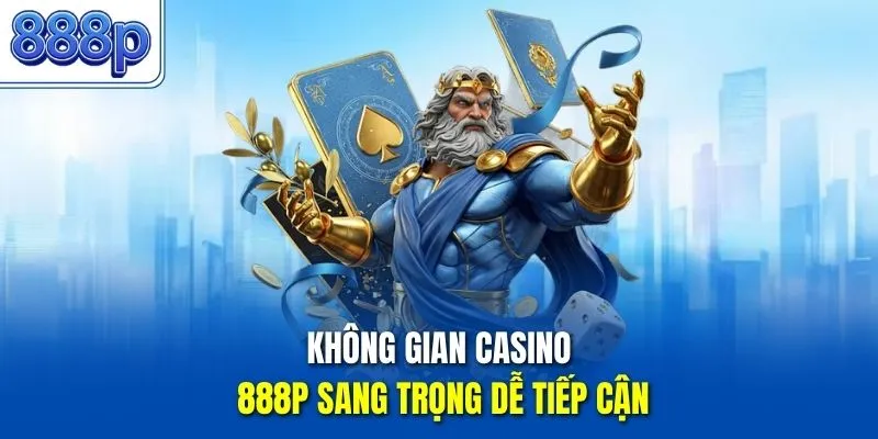 Không gian casino 888P sang trọng dễ tiếp cận
